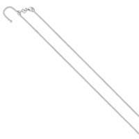 Sterling Silver Polished 1.85mm Rolo Chain Adjustable Up to Necklace, 24" view 2