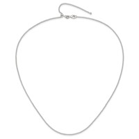Sterling Silver Polished 1.85mm Rolo Chain Adjustable Up to Necklace, 24" view 4