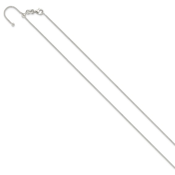 Sterling Silver Polished Adjustable Necklaces