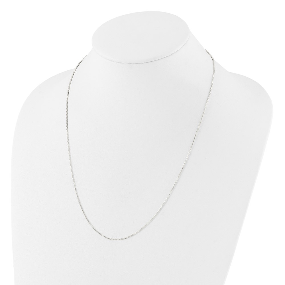 Sterling Silver Polished Adjustable Necklace (QG5348-24)