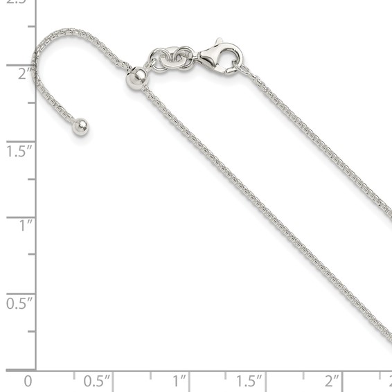 Sterling Silver Polished Adjustable Necklaces