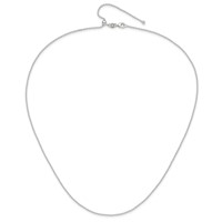 Sterling Silver Polished 1.50mm Beaded Chain Adjustable Up to Necklace, 24" view 4