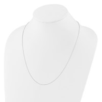 Sterling Silver Polished 1.00mm Beaded Chain Adjustable Up to Necklace, 24" view 3