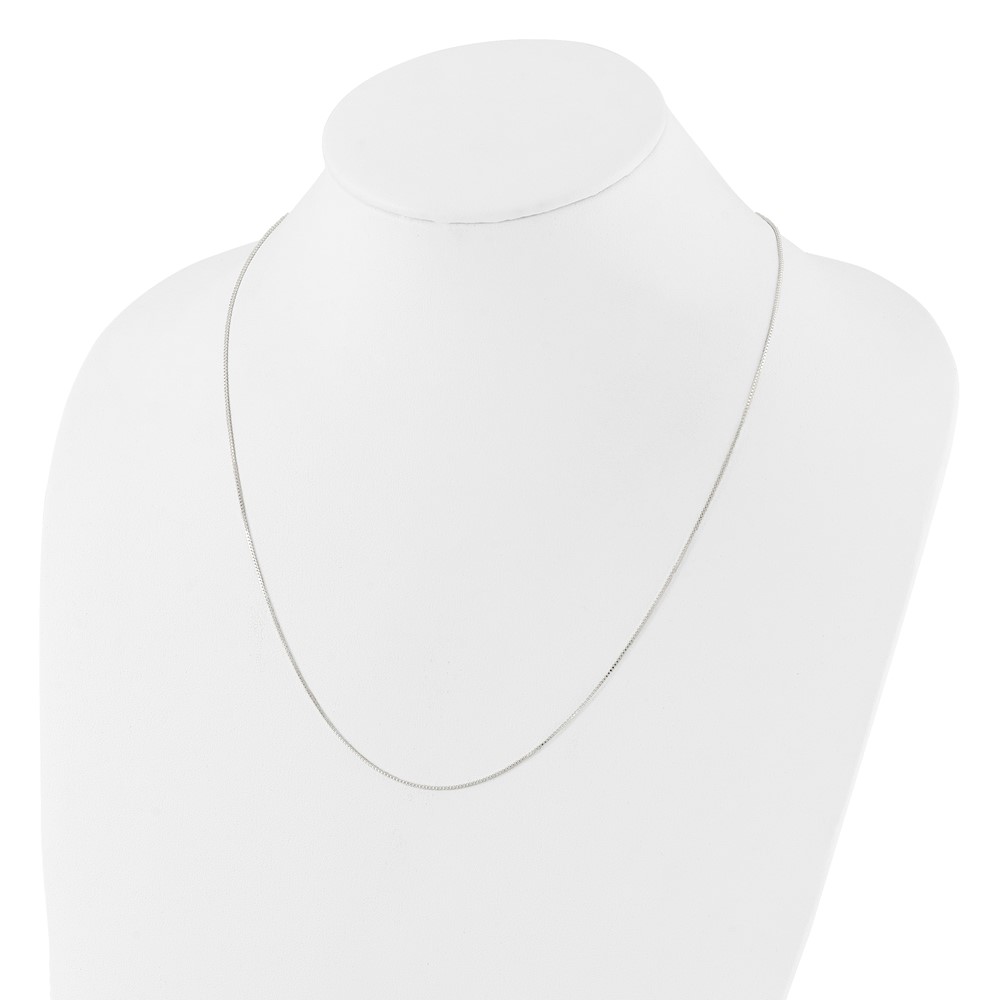 Sterling Silver Polished Adjustable Necklace (QG5352-24)