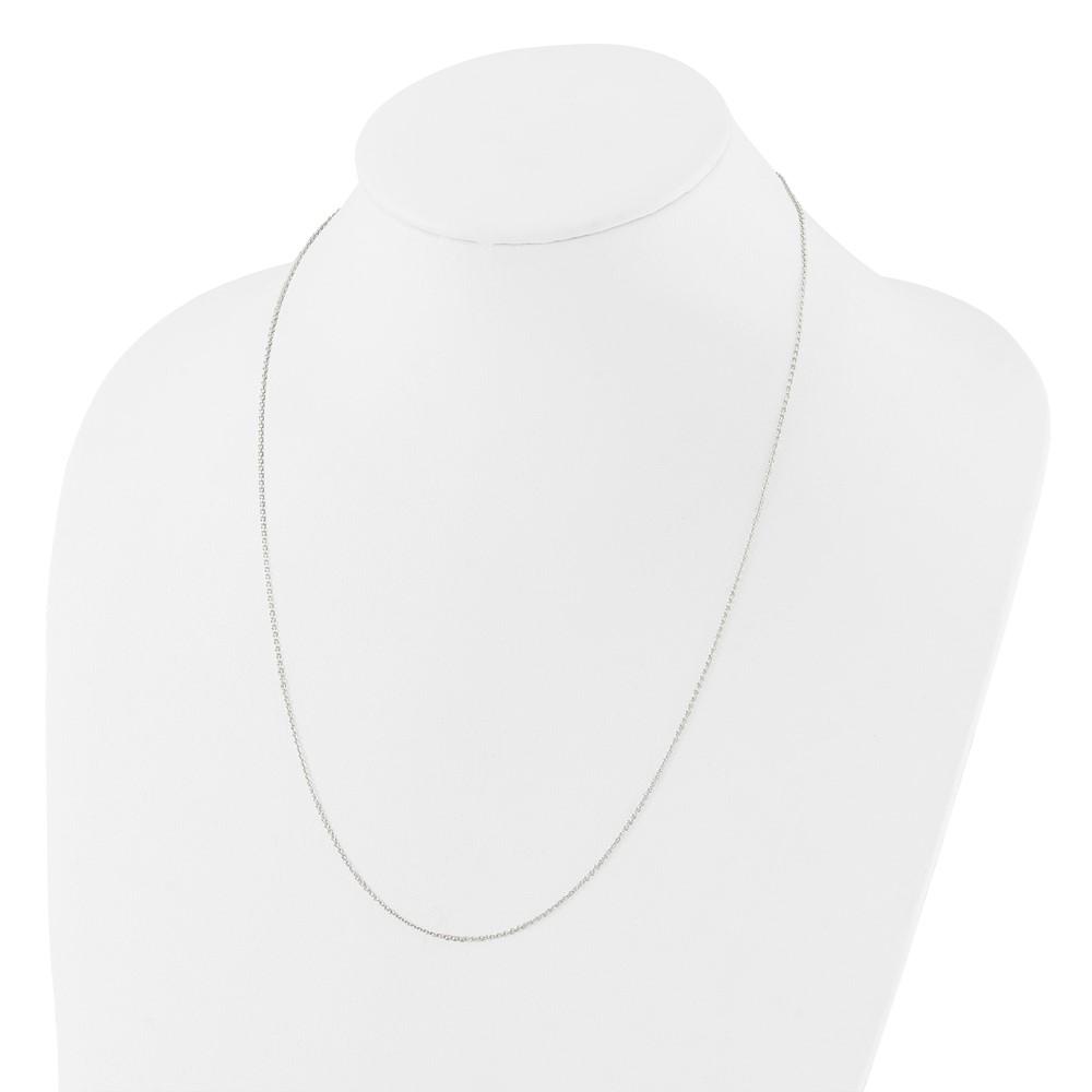 Sterling Silver Polished Adjustable Necklace (QG5353-24)