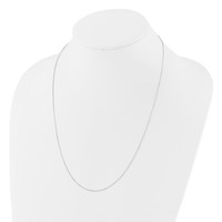 Sterling Silver Polished 1.15mm Cable Chain Adjustable Up to Necklace, 24" view 3