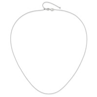 Sterling Silver Polished 1.15mm Cable Chain Adjustable Up to Necklace, 24" view 4