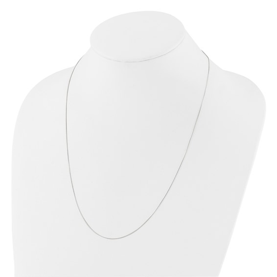 Sterling Silver Polished .75mm Snake Adjustable Necklace