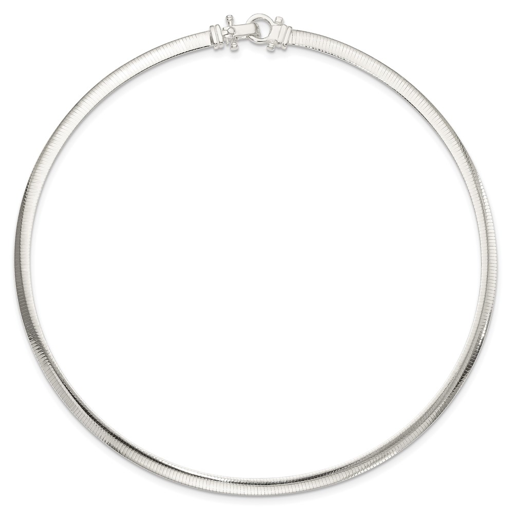 Sterling Silver 4.5mm Polished Cubetto 16in Necklace (QG5363-16)