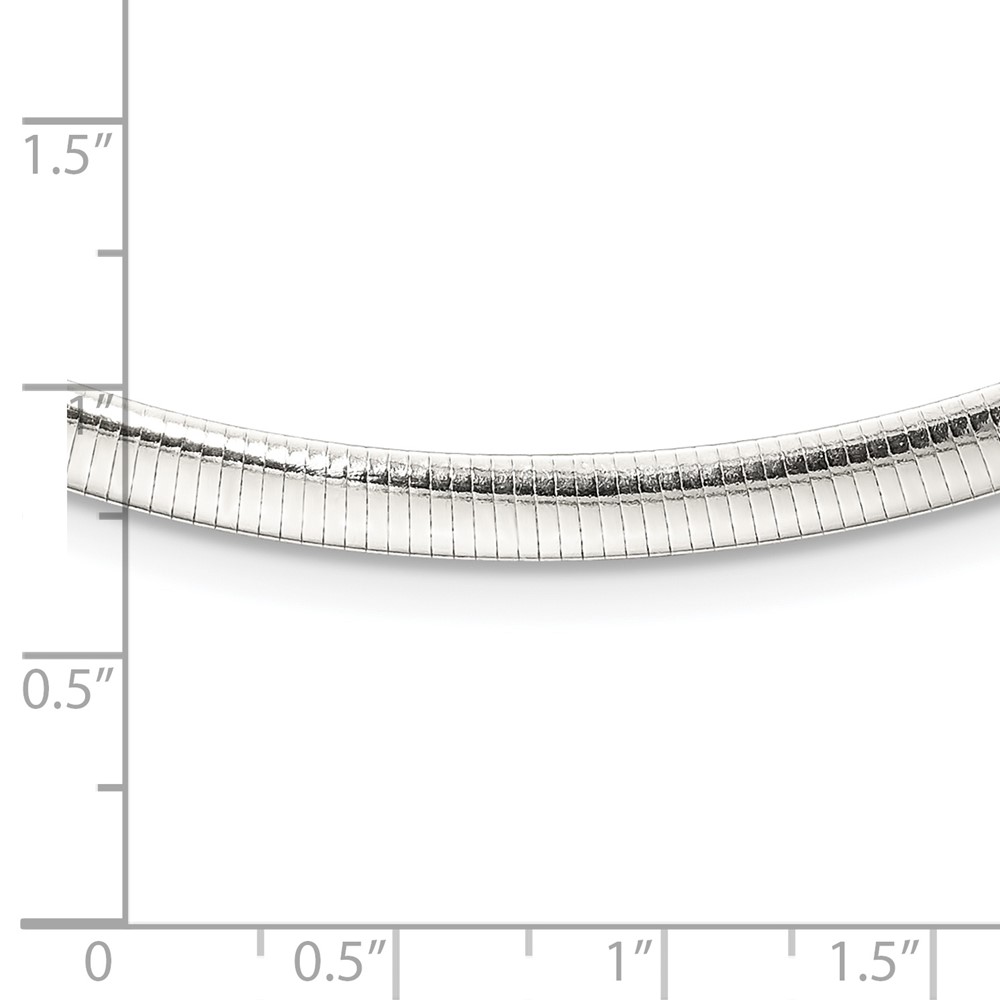 Sterling Silver 4.5mm Polished Cubetto 16in Necklace (QG5363-16)