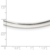 Sterling Silver Polished 4.5mm Cubetto Necklace, 16" view 5