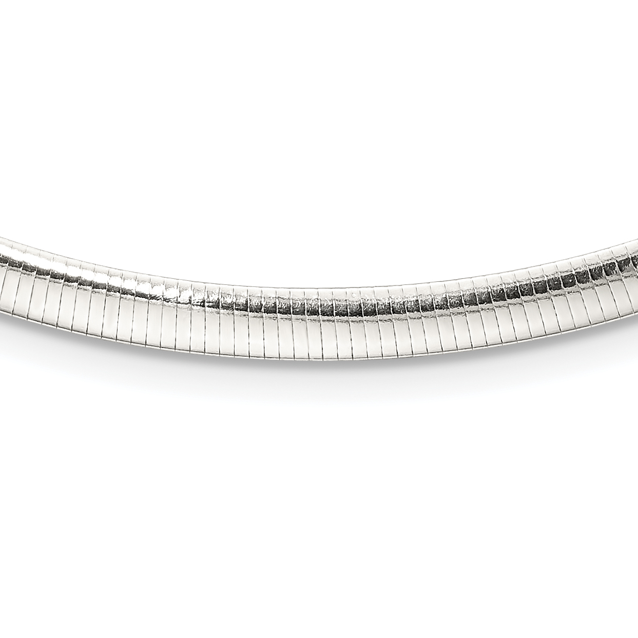 Sterling Silver 4.5mm Polished Cubetto 16in Necklace (QG5363-16)