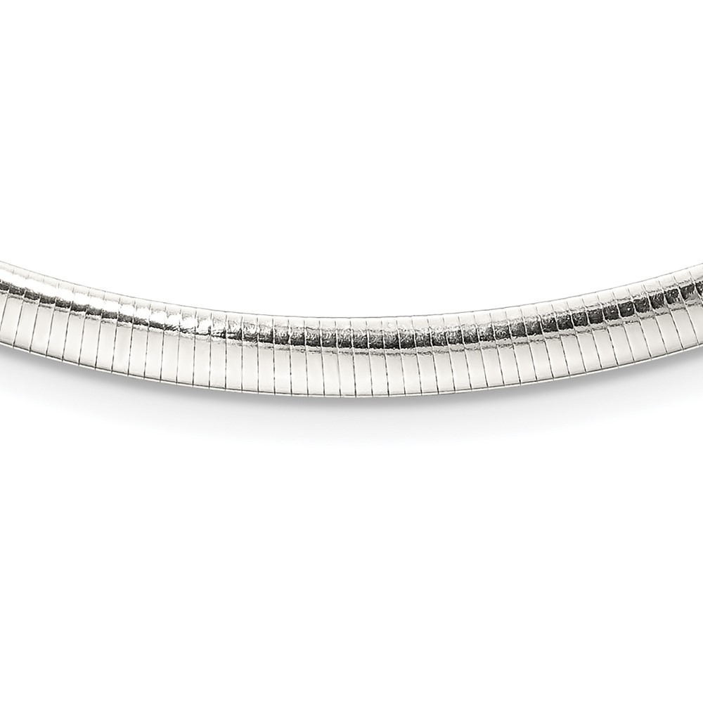 Sterling Silver 4.5mm Polished Cubetto 16in Necklace (QG5363-16)