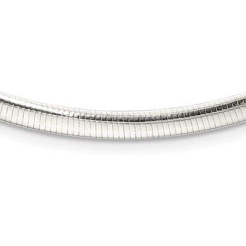 Sterling Silver Polished 4.5mm Cubetto Necklace, 16"