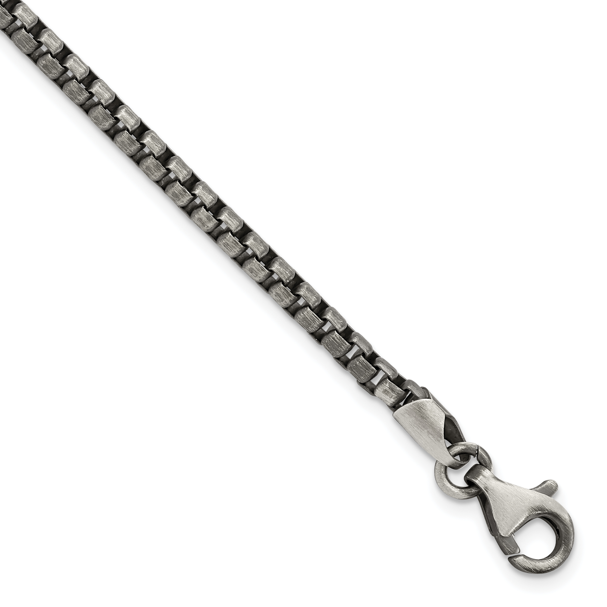 Sterling Silver Antiqued Brushed Bracelet (QG5724-8)