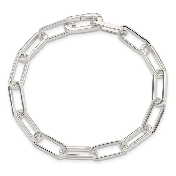 Sterling Silver Polished Fancy Link Bracelet