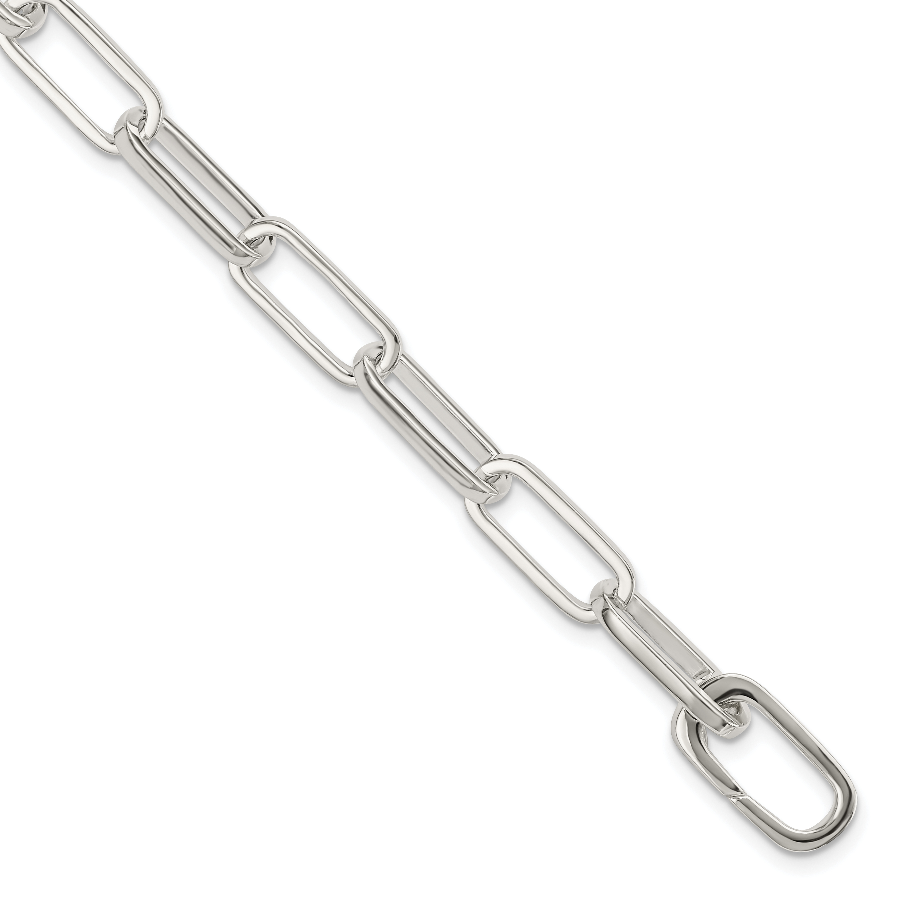 Sterling Silver Polished Fancy Link Bracelet (QG5825-7.75)