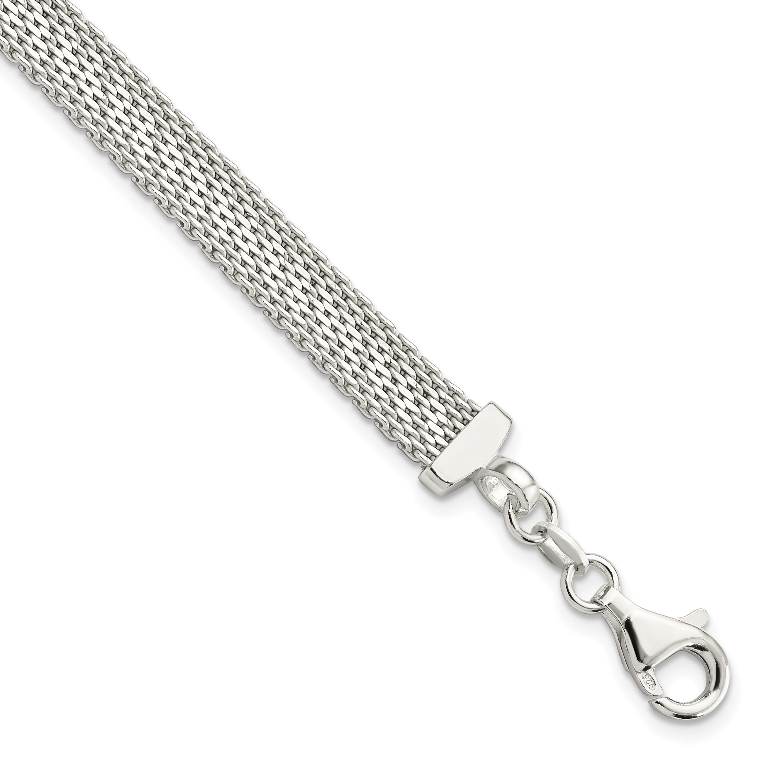 Sterling Silver D/C Reversible Bracelet (QG5864-7.5)