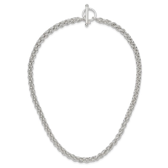 Sterling Silver Polished Spiga Necklace