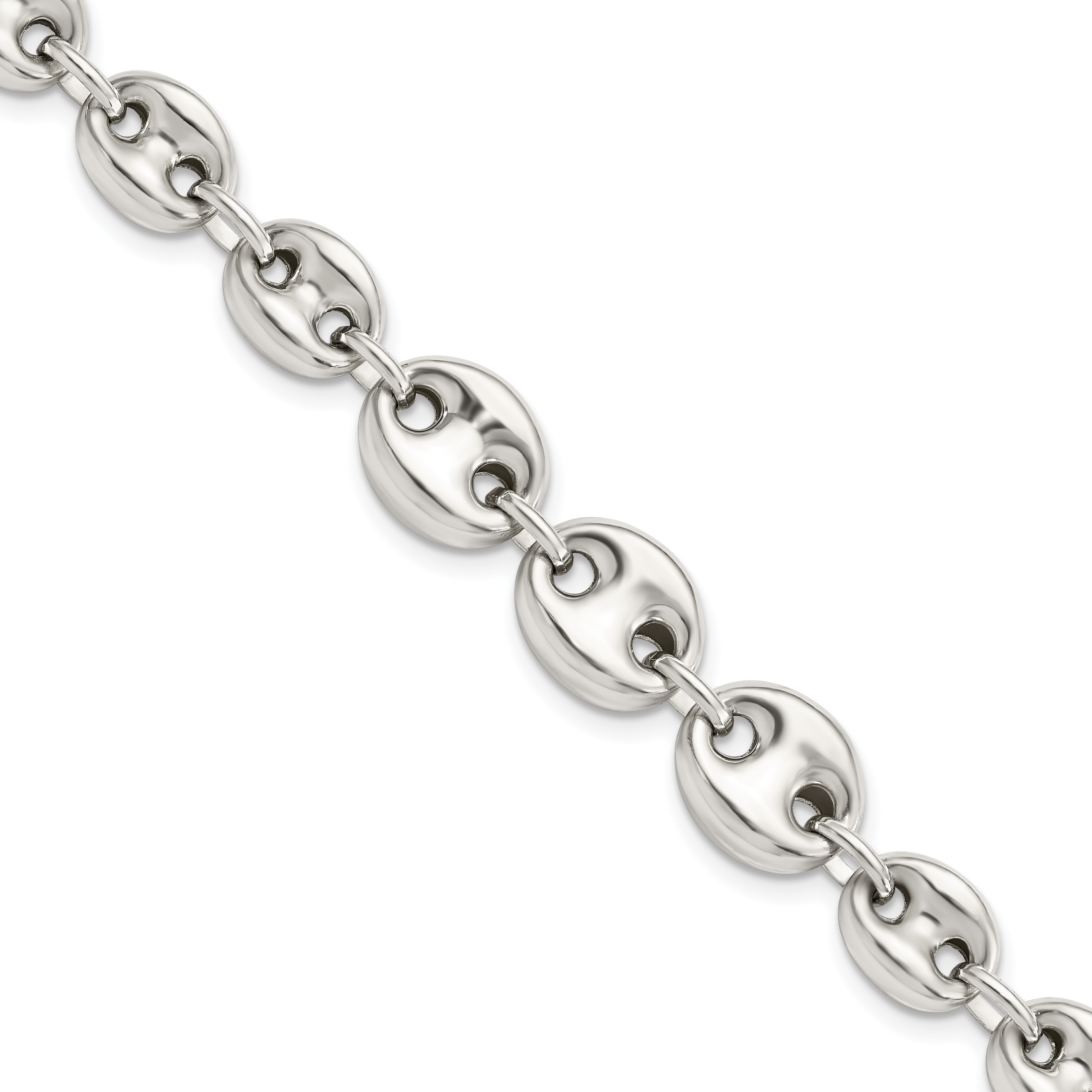 Sterling Silver Polished Fancy Link 7.5in Bracelet (QG5971-7.5)
