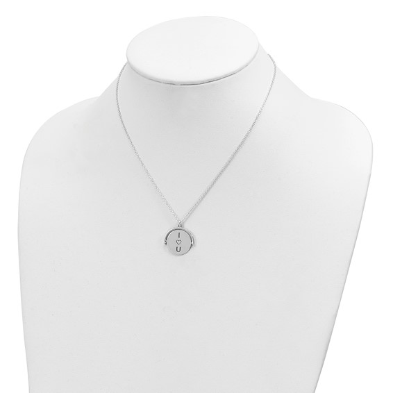 Sterling Silver I Love You Forever Necklace