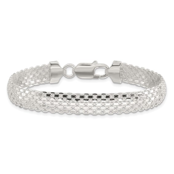 Sterling Silver Polished 8.5mm Bismark 7in Bracelet