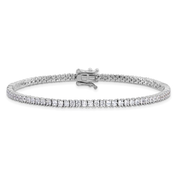 CZ 3mm Princess Tennis Bracelets