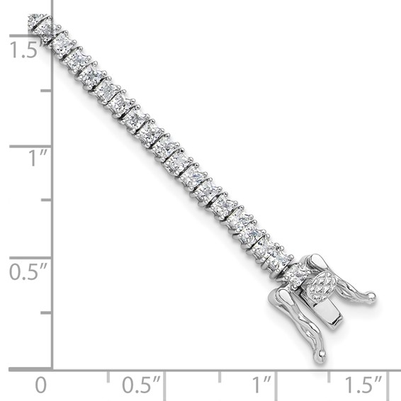 CZ 3mm Princess Tennis Bracelets