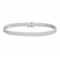 Sterling Silver Polished Dolphins Bracelet, 7" view 3