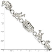 Sterling Silver Noah's Ark Bracelet view 5