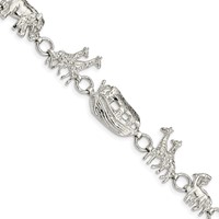 Sterling Silver Noah's Ark Bracelet view 1