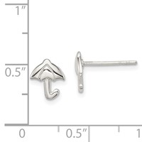 Sterling Silver Madi K Umbrella Post Earrings view 4