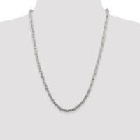 Sterling Silver 4mm Fancy Byzantine Chain view 4