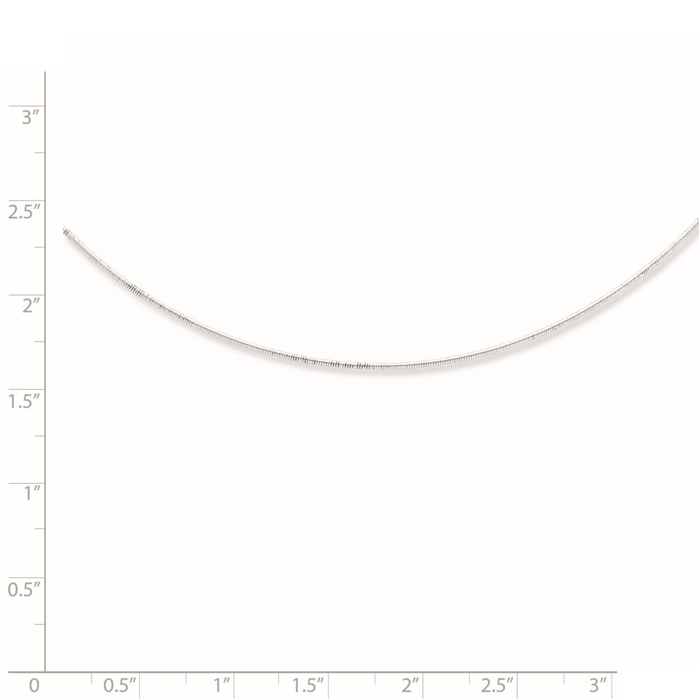 Sterling Silver 1mm Neckwire (QH1164-16)