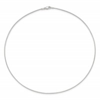 Sterling Silver Polished 1mm Neckwire Necklace, 16" view 3