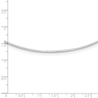 Sterling Silver Polished 1mm Neckwire Necklace, 16" view 5