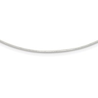 Sterling Silver Polished 1mm Neckwire Necklace, 16" view 1