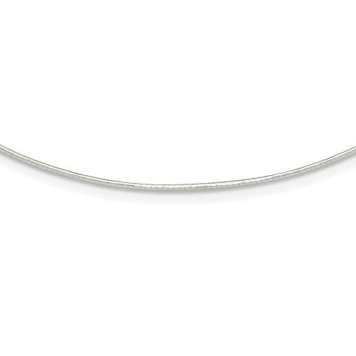 Sterling Silver Polished 1mm Neckwire Necklace, 16"