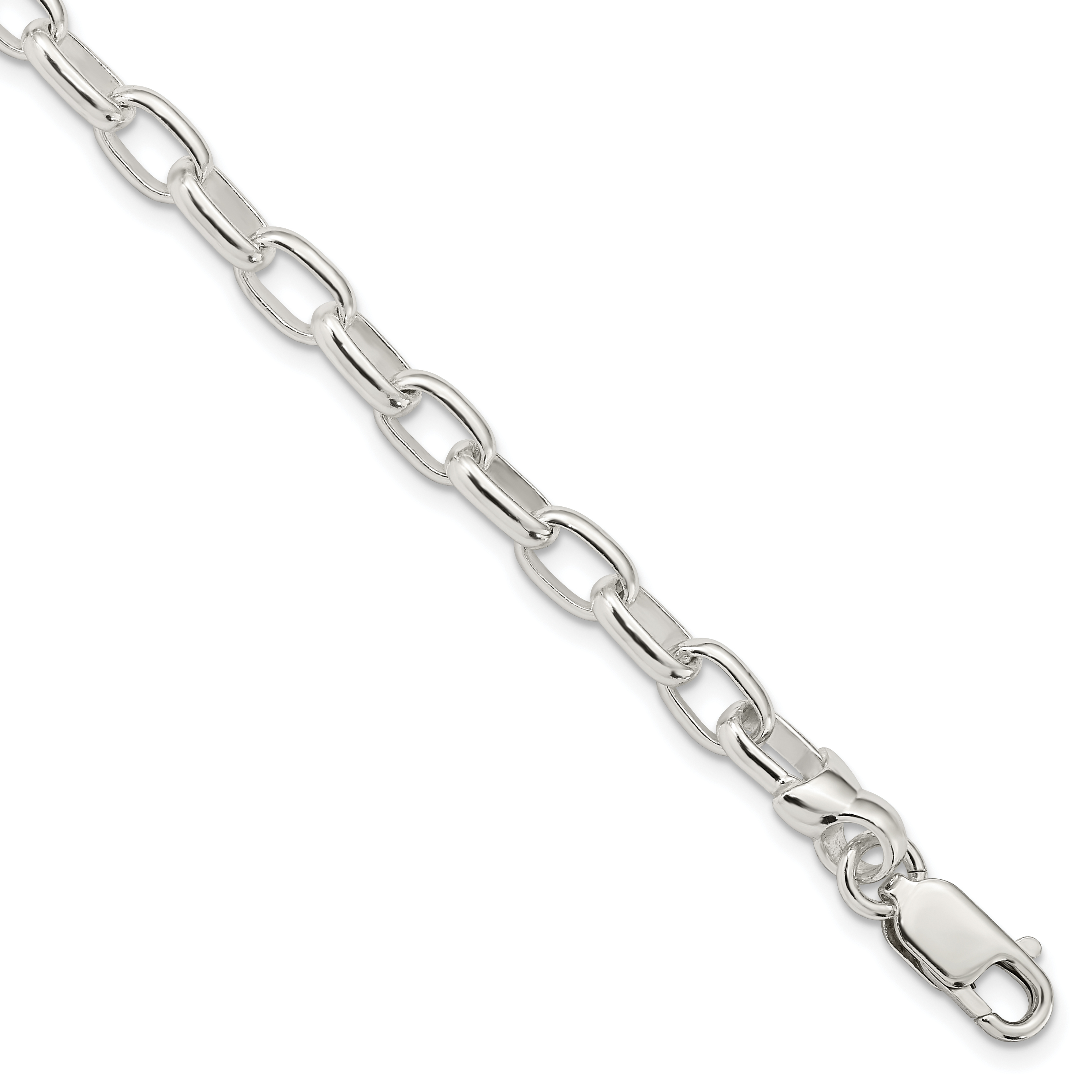 Sterling Silver 7.5inch Fancy Link Bracelet (QH164-7.5)