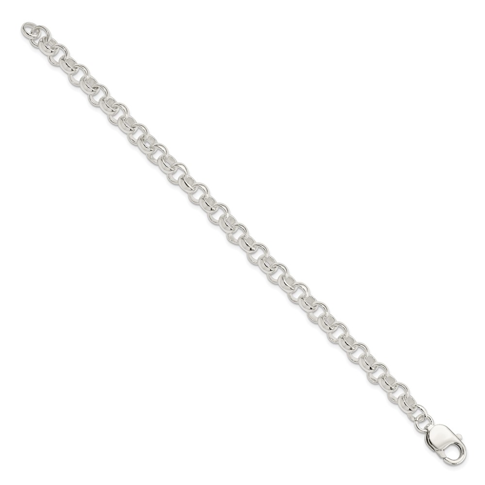 Sterling Silver 8.5inch Fancy Link Bracelet (QH168-8.5)