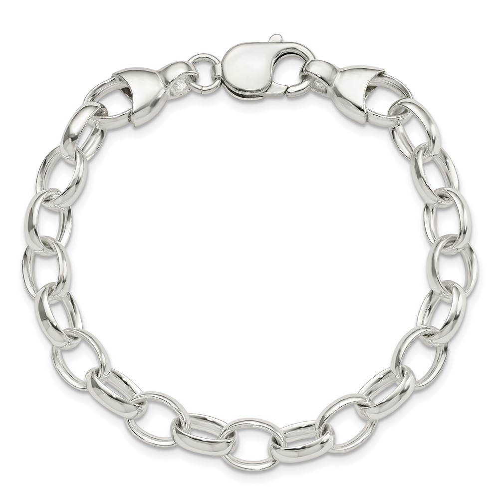 Sterling Silver 8.5inch Fancy Link Bracelet (QH169-8.5)