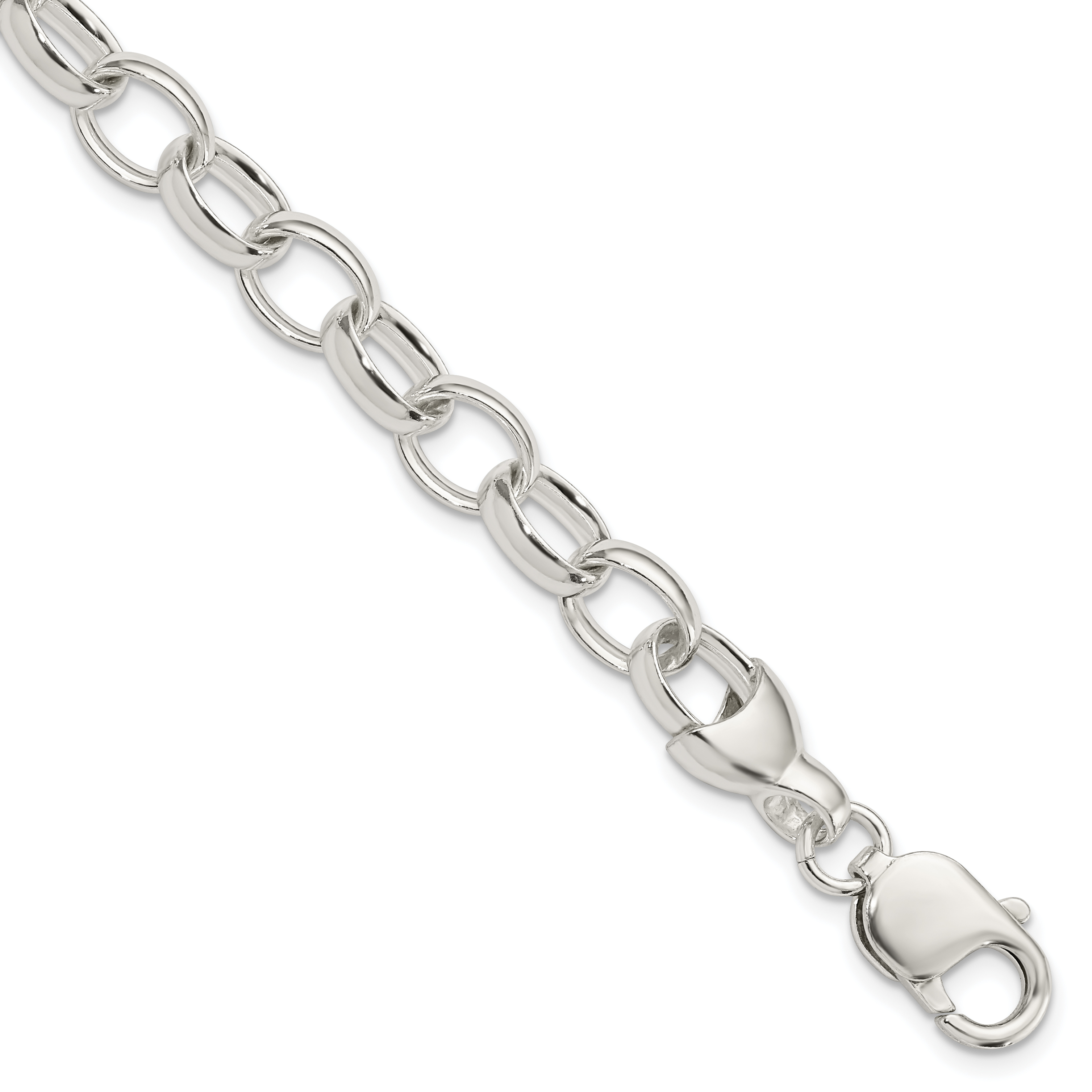 Sterling Silver 8.5inch Fancy Link Bracelet (QH169-8.5)