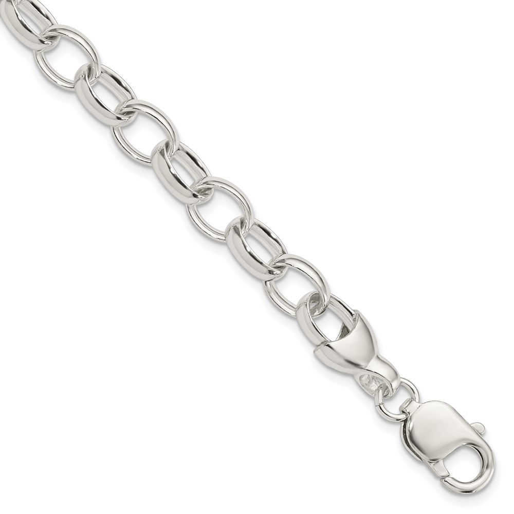 Sterling Silver 8.5inch Fancy Link Bracelet (QH169-8.5)