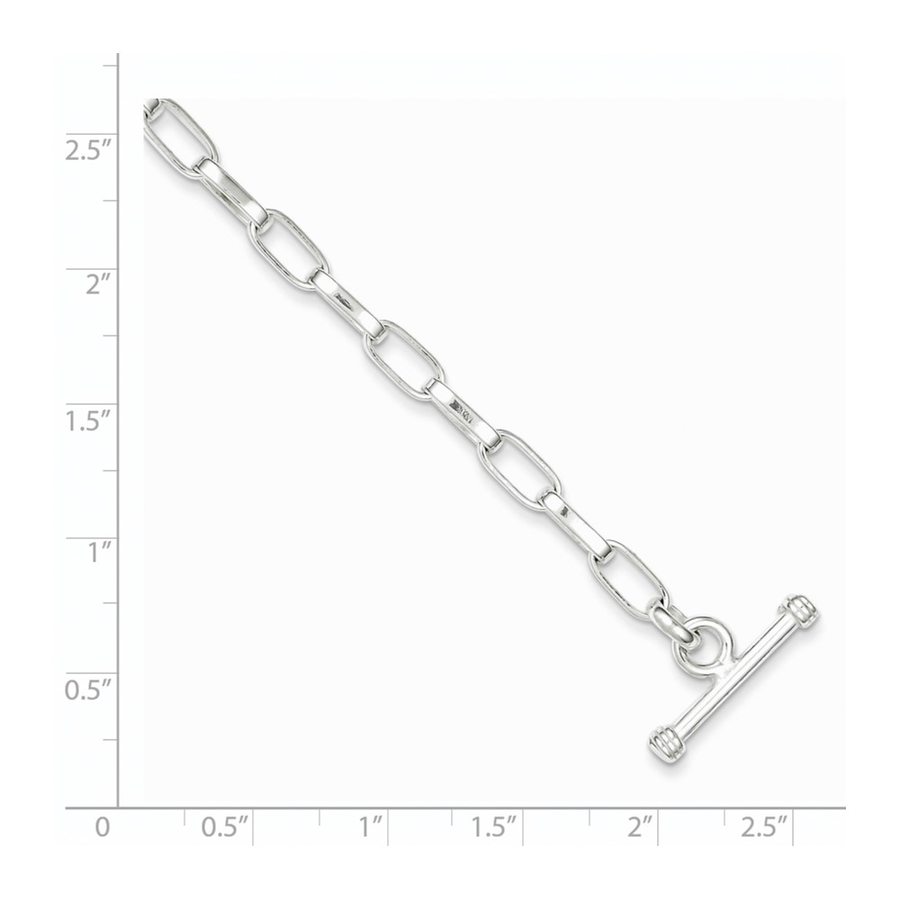 Sterling Silver 7.5inch Fancy Link Bracelet (QH193-7.5)