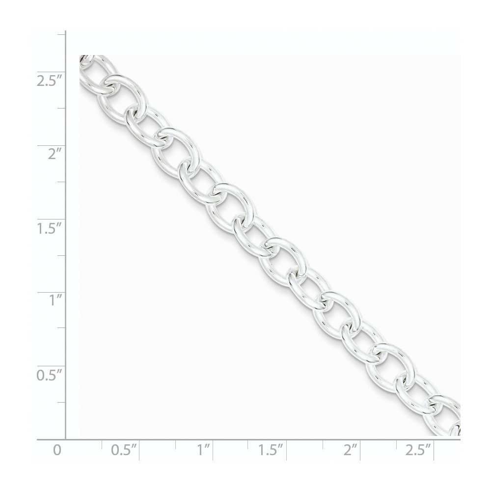 Sterling Silver 7.5inch Fancy Link Bracelet (QH197-7.5)