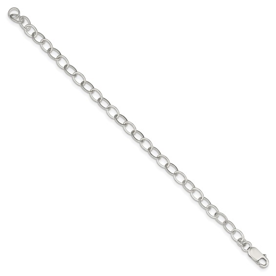 Sterling Silver 6.5inch Fancy Link Bracelet