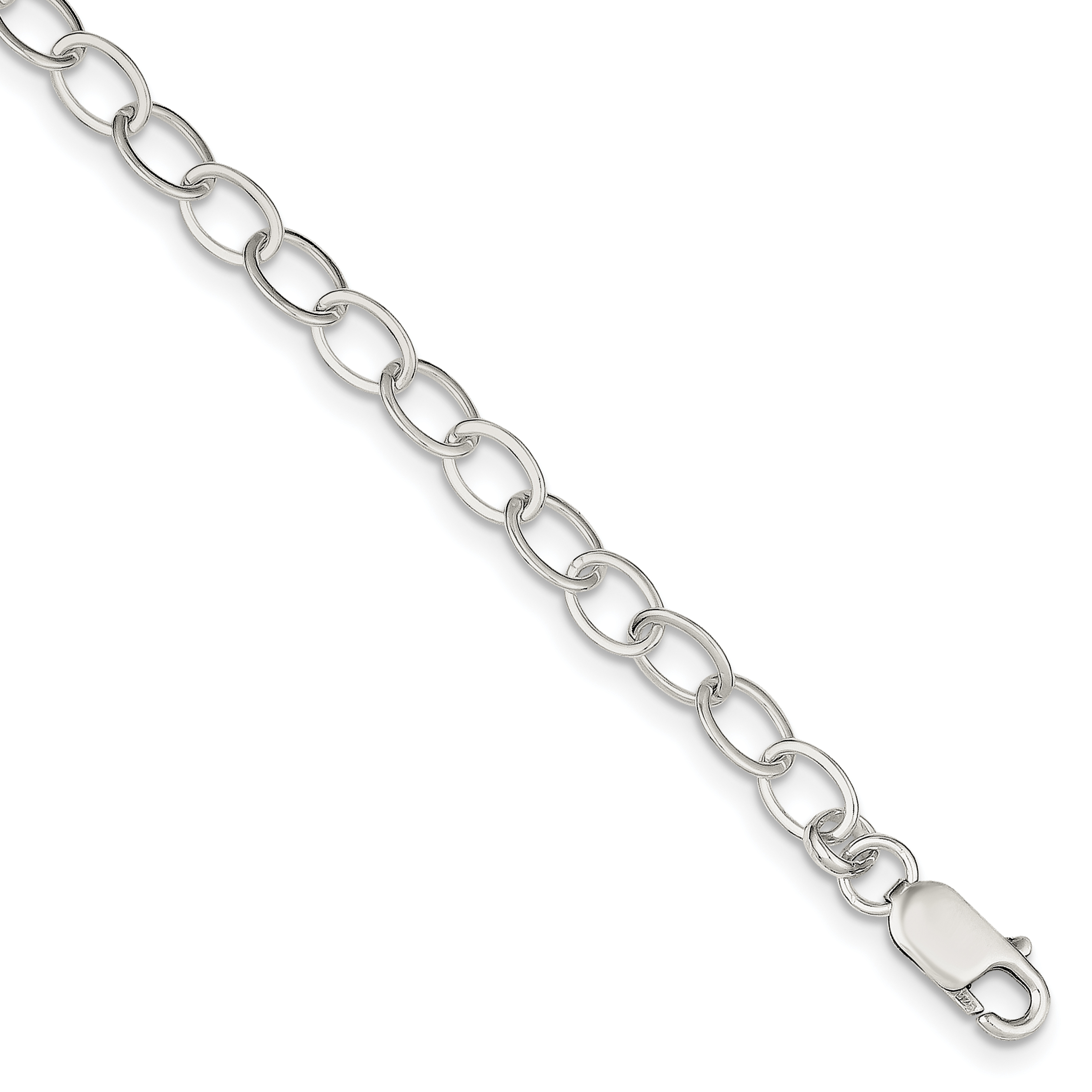 Sterling Silver 8.5inch Fancy Link Bracelet (QH210-8.5)