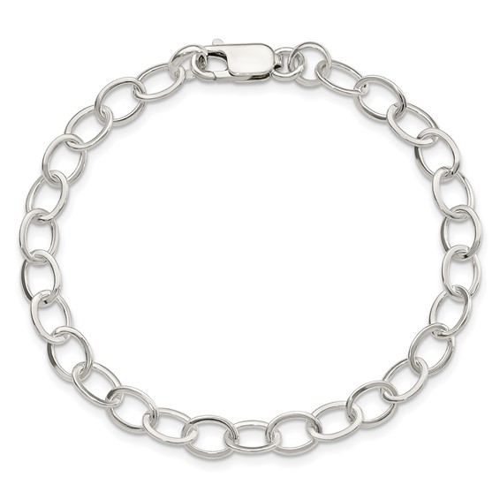 Sterling Silver 7 inch Fancy Link Bracelet