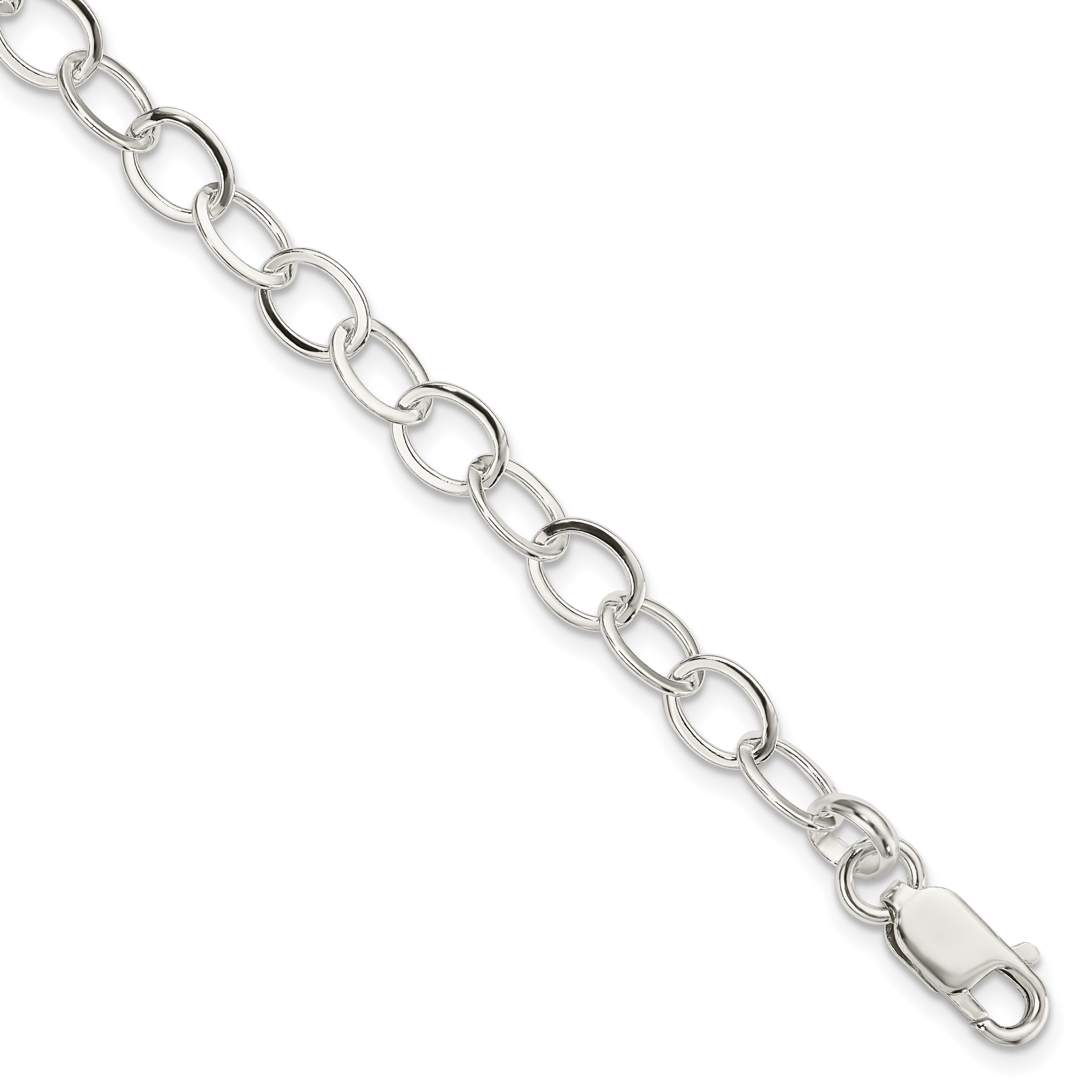 Sterling Silver 7.5inch Fancy Link Bracelet (QH210-7.5)