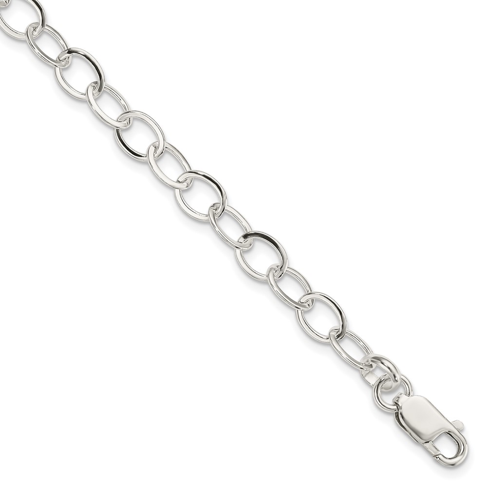 Sterling Silver 7.5inch Fancy Link Bracelet (QH210-7.5)
